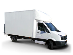 Luton van with tail lift for hire